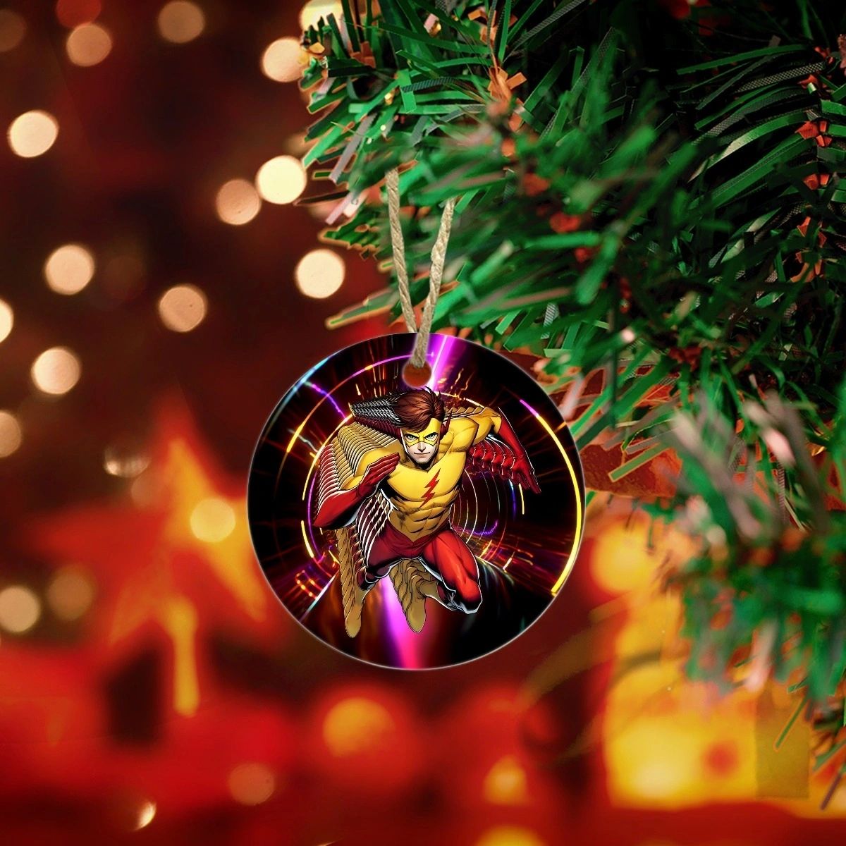 WALLY WEST KID FLASH READY CHRISTMAS TREE ORNAMENT