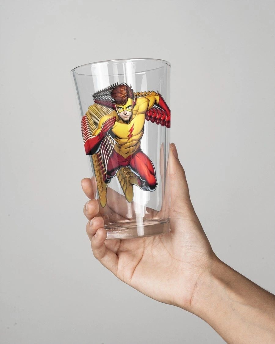 WALLY WEST KID FLASH READY Pint Glass (with Free Shipping)