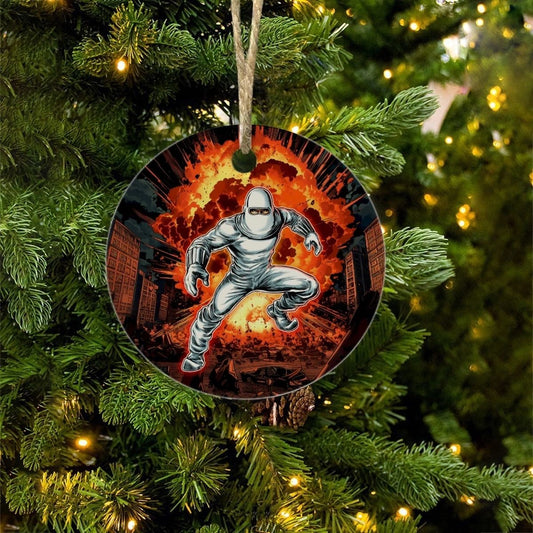 HUMAN BOMB READY CHRISTMAS TREE ORNAMENT