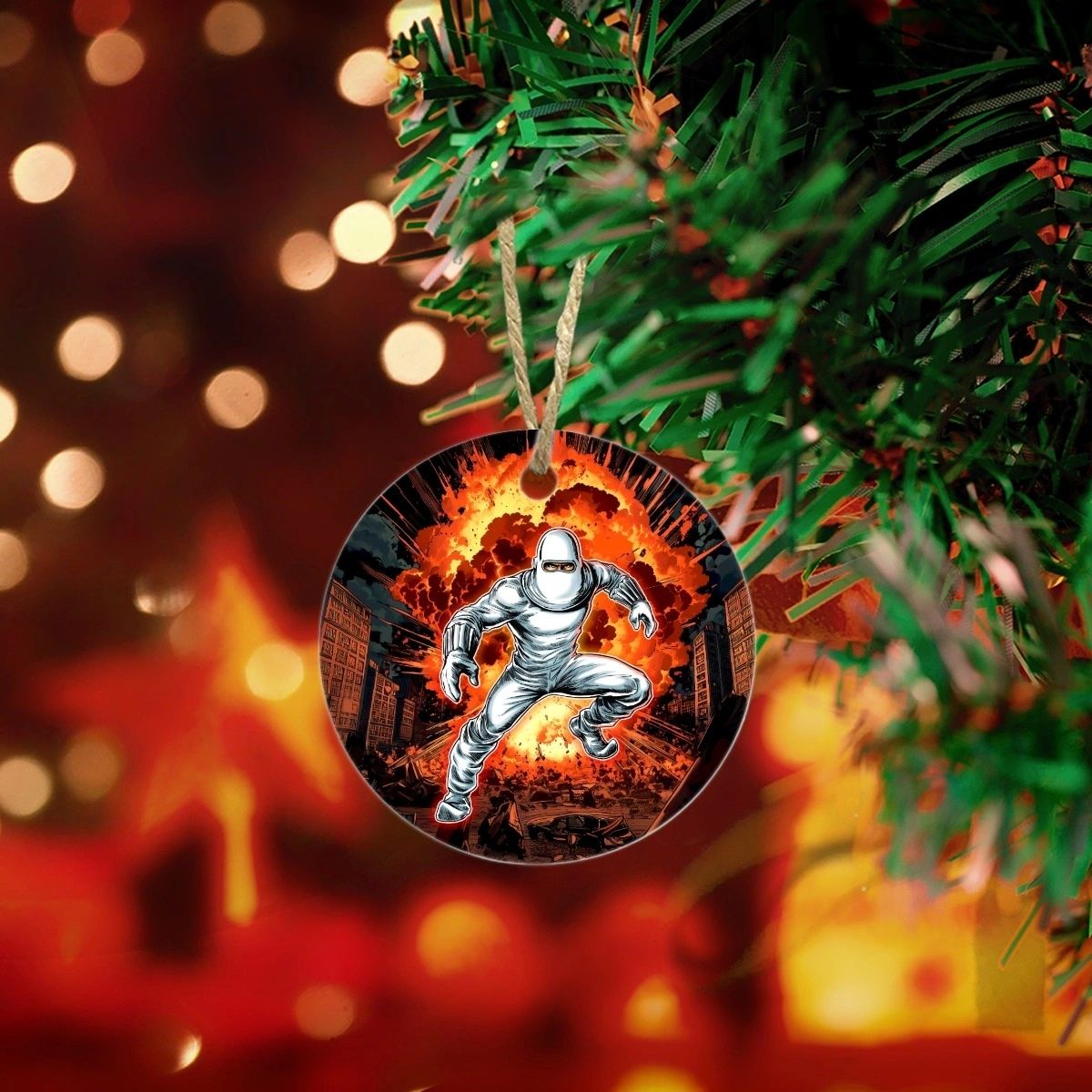HUMAN BOMB READY CHRISTMAS TREE ORNAMENT