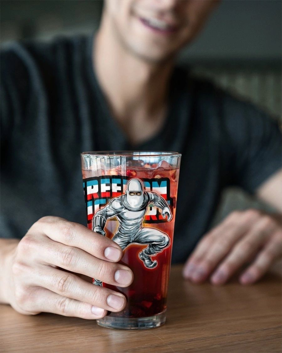 HUMAN BOMB READY Pint Glass (with Free Shipping) -FREEDOM FIGHTERS READY