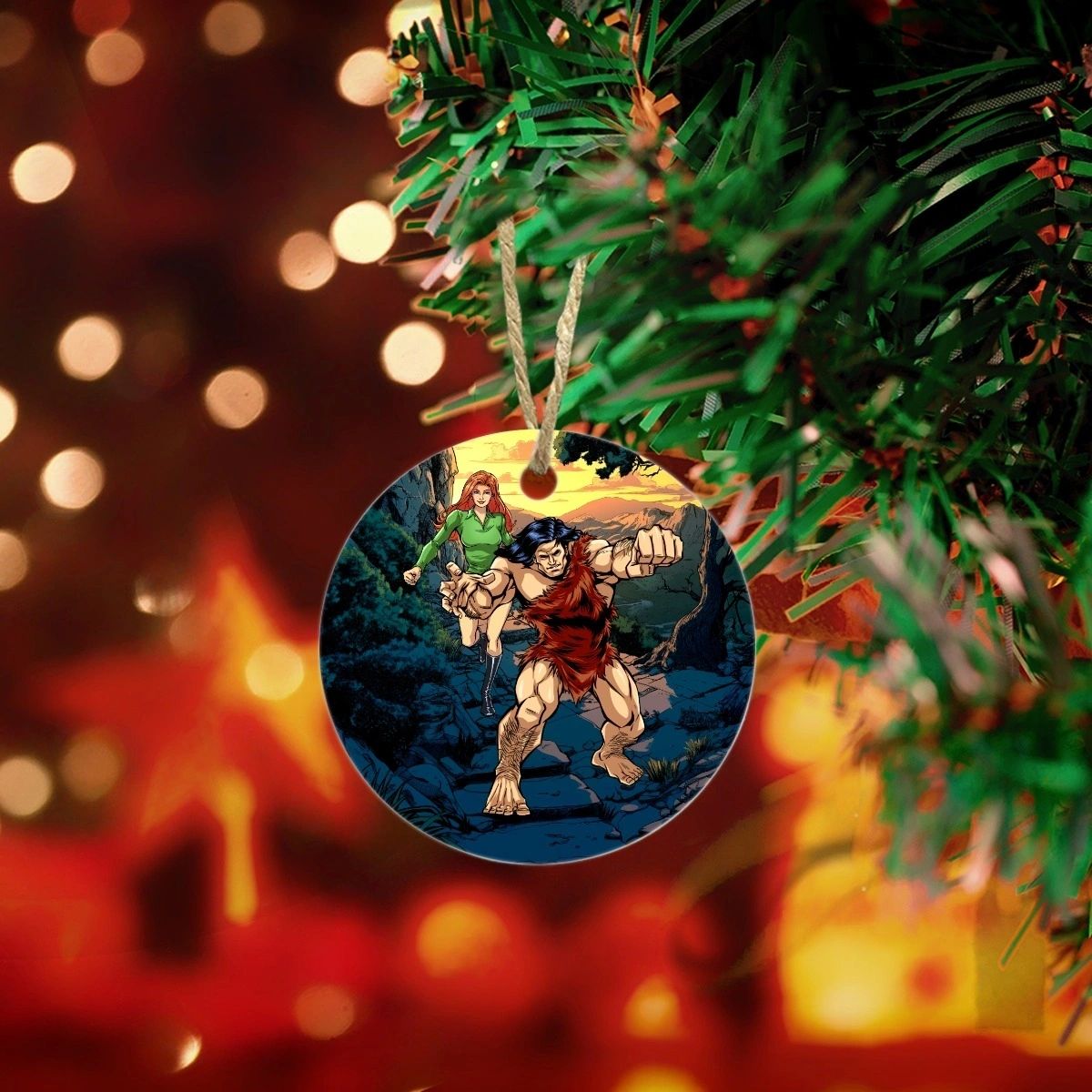 GNARRK READY WITH LILITH CHRISTMAS TREE ORNAMENT