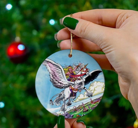 AMETHYST CHRISTMAS TREE ORNAMENT