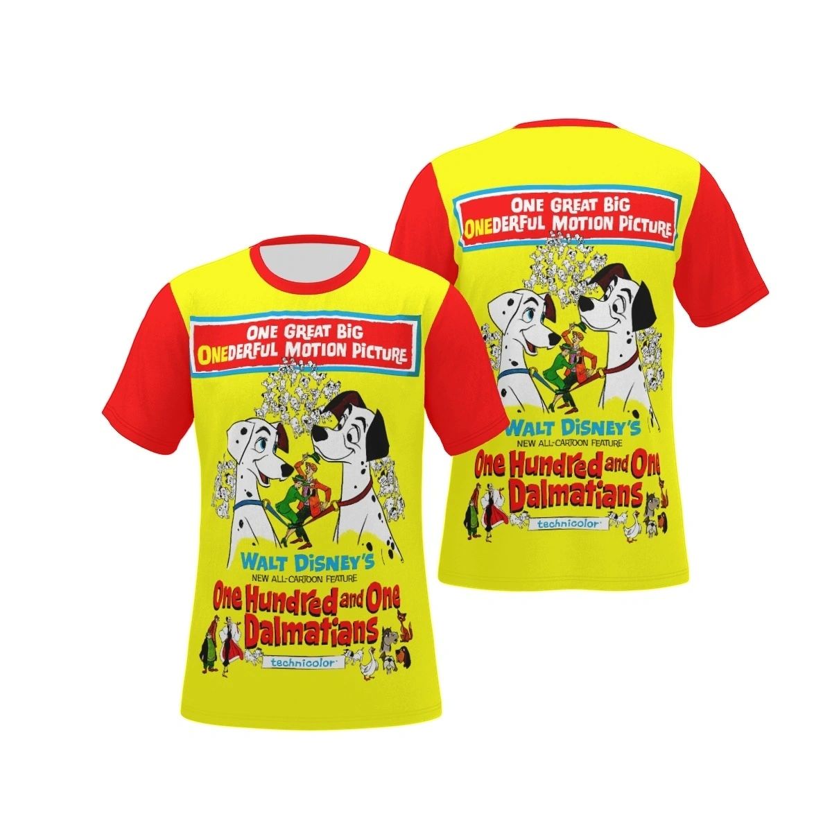 101 DALMATIANS MOVIE POSTER ALL OVER PRINT SHIRT & TANK