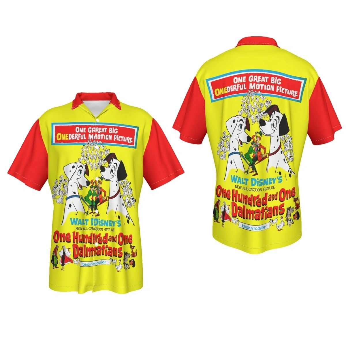 101 DALMATIANS MOVIE POSTER ALL OVER PRINT SHIRT & TANK
