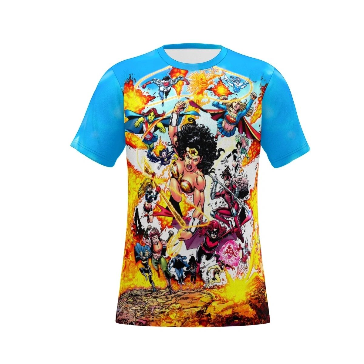WONDER WOMAN & HER WARRIORS ALL OVER PRINT SHIRT AND TANK TOP
