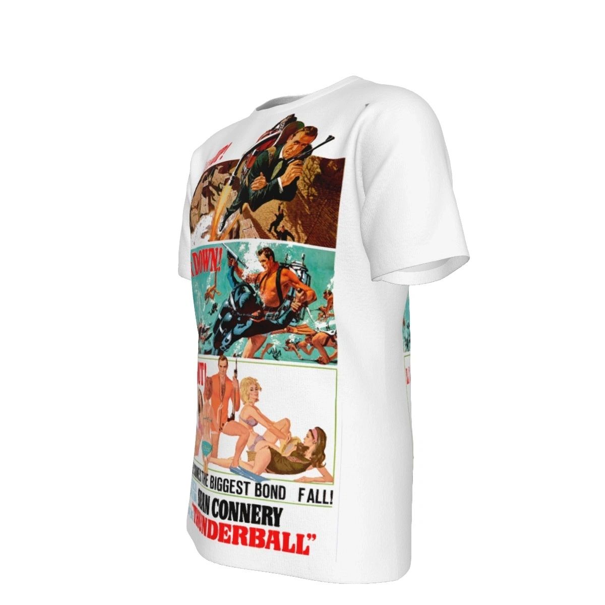 THUNDERBALL MOVIE POSTER ALL OVER PRINT SHIRT & TANK