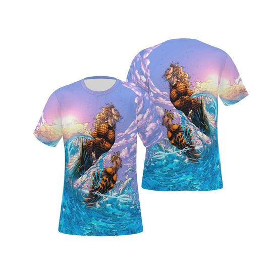 AQUAMEN 1 VAR B ALL OVER PRINT SHIRT AND TANK TOP - AQUALAD