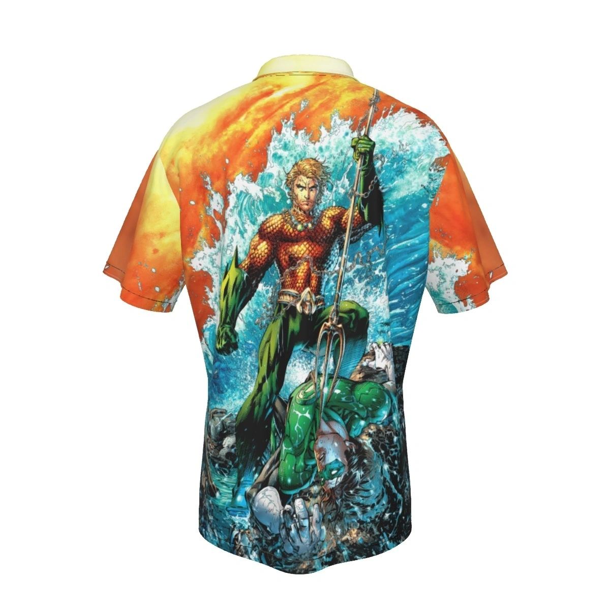 JUSTICE LEAGUE 4 AQUAMAN ALL OVER PRINT SHIRT AND TANK TOP - JIM LEE ART