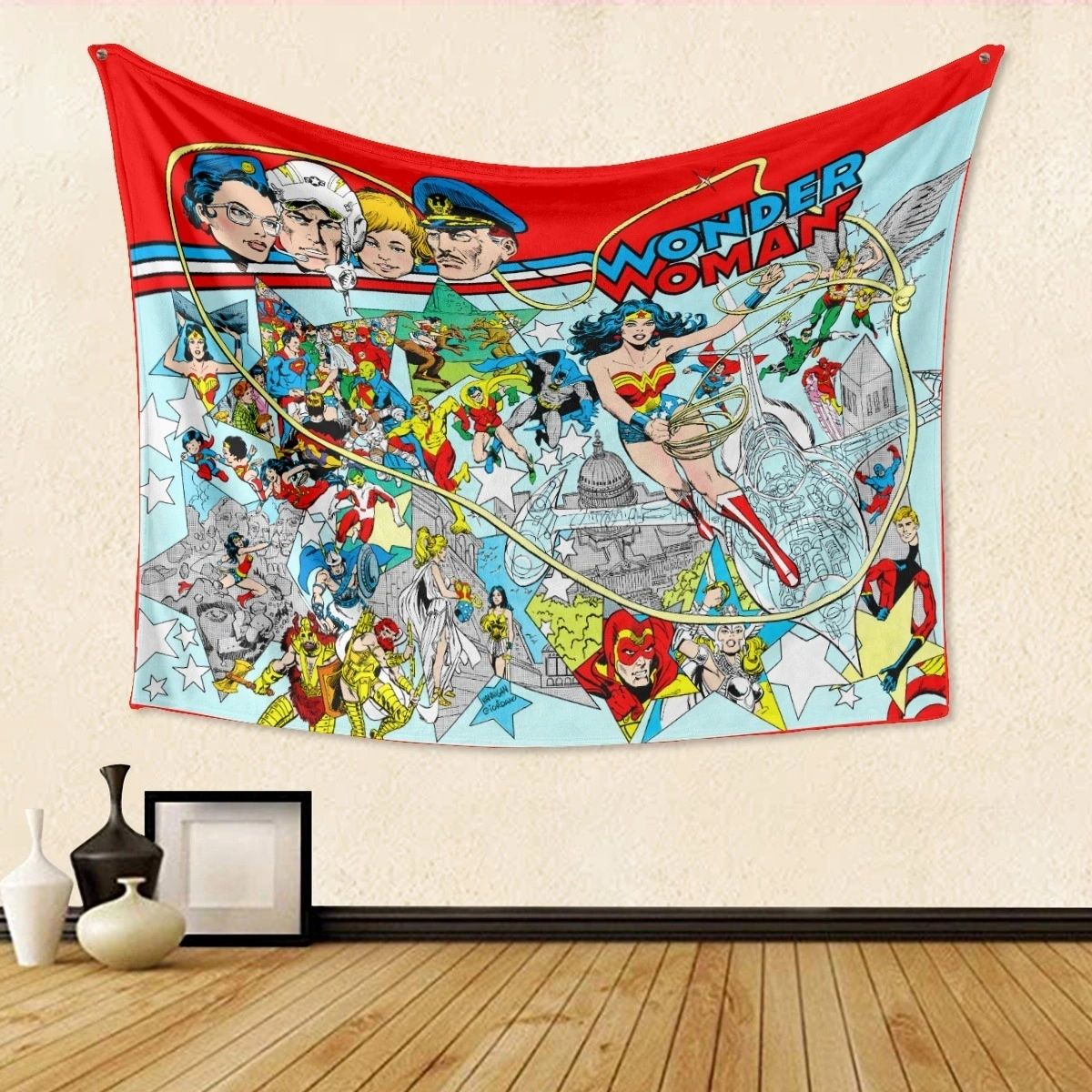 WONDER WOMAN 300 TAPESTRY