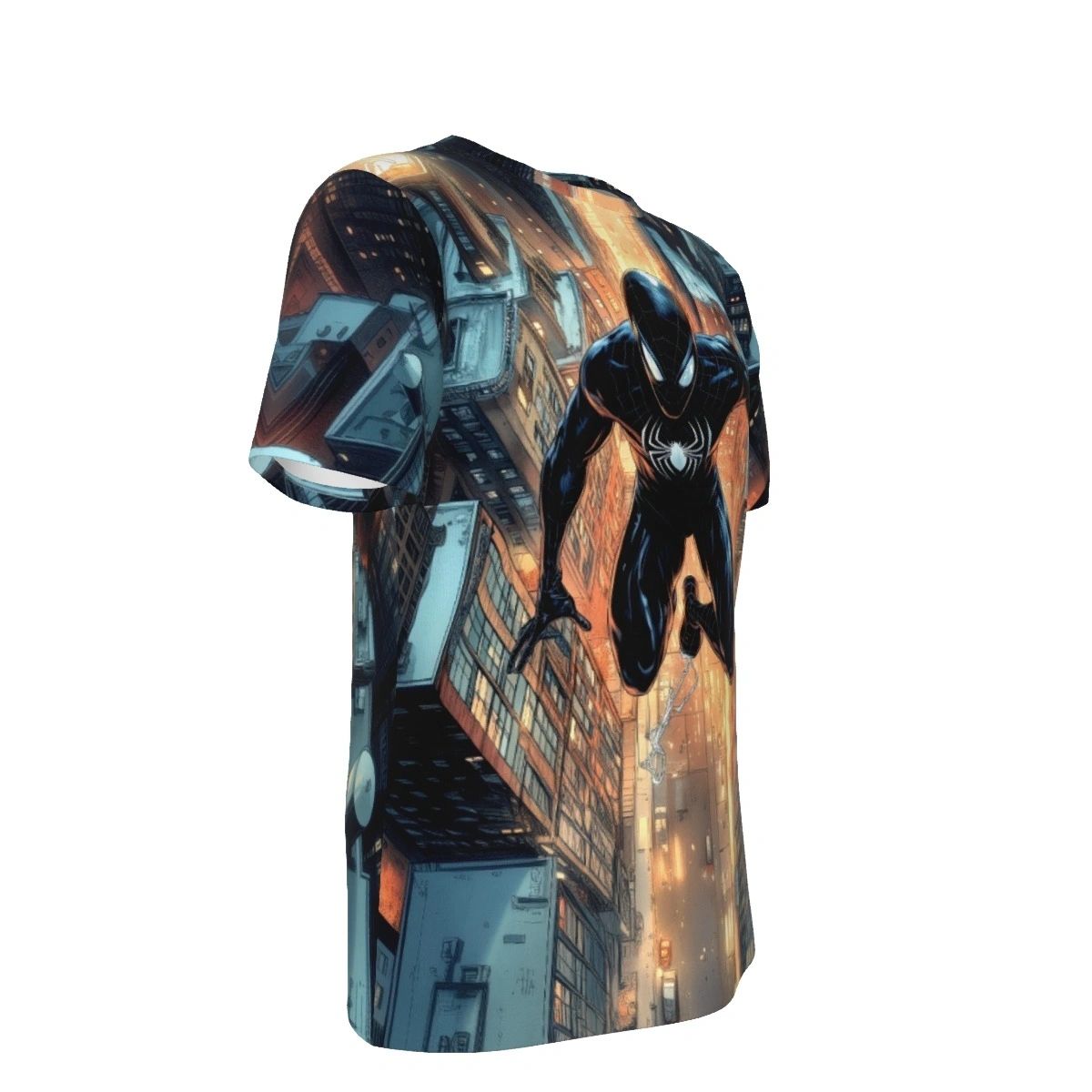 SPIDERMAN FULL SWING ALL OVER PRINT SHIRT AND TANK TOP-BLACK COSTUME