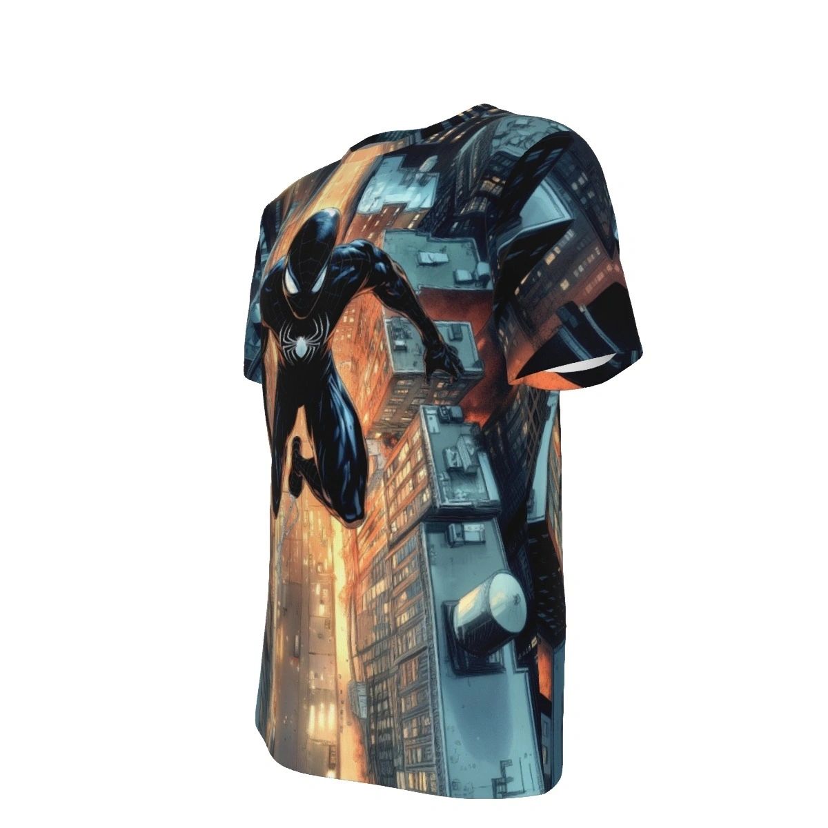 SPIDERMAN FULL SWING ALL OVER PRINT SHIRT AND TANK TOP-BLACK COSTUME