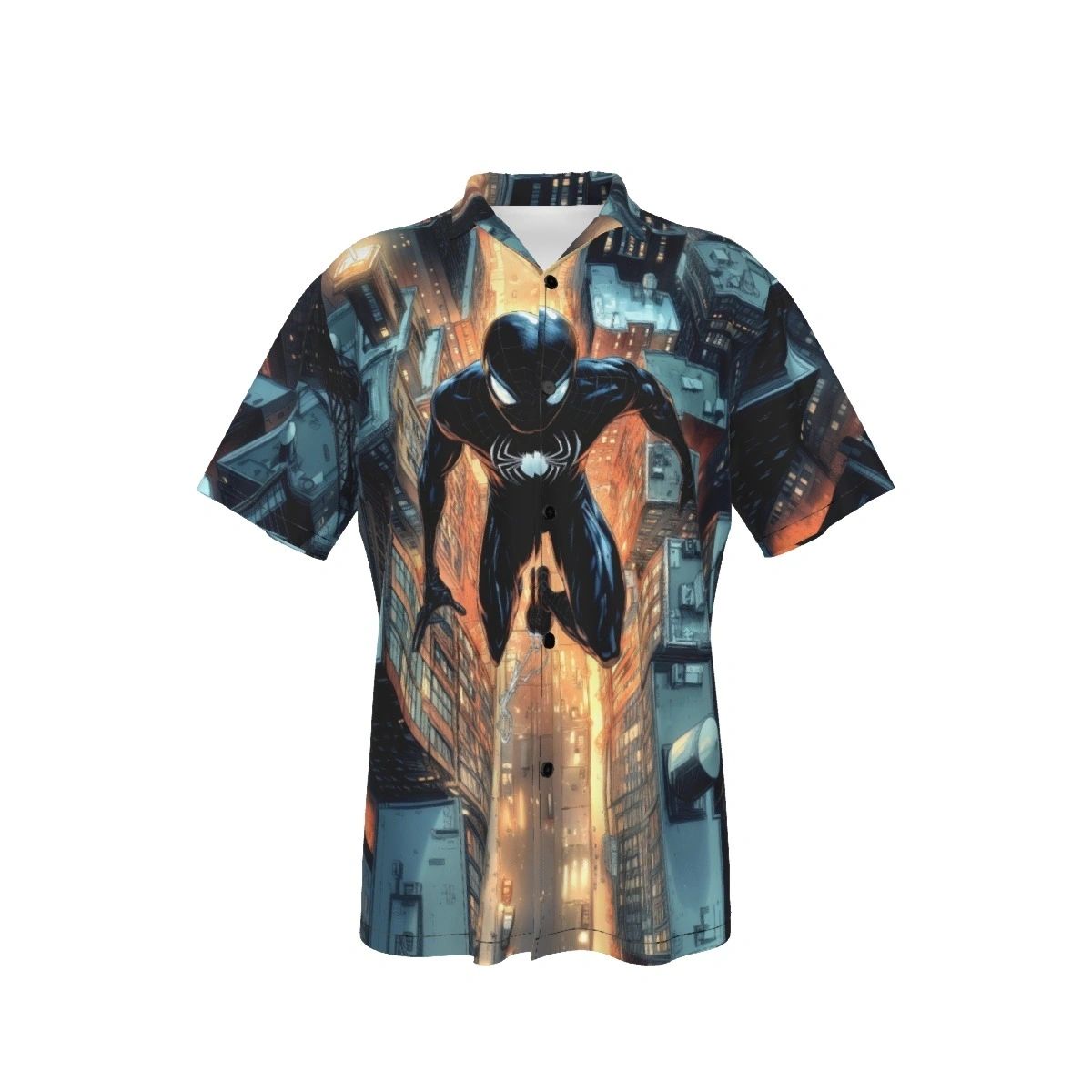 SPIDERMAN FULL SWING ALL OVER PRINT SHIRT AND TANK TOP-BLACK COSTUME