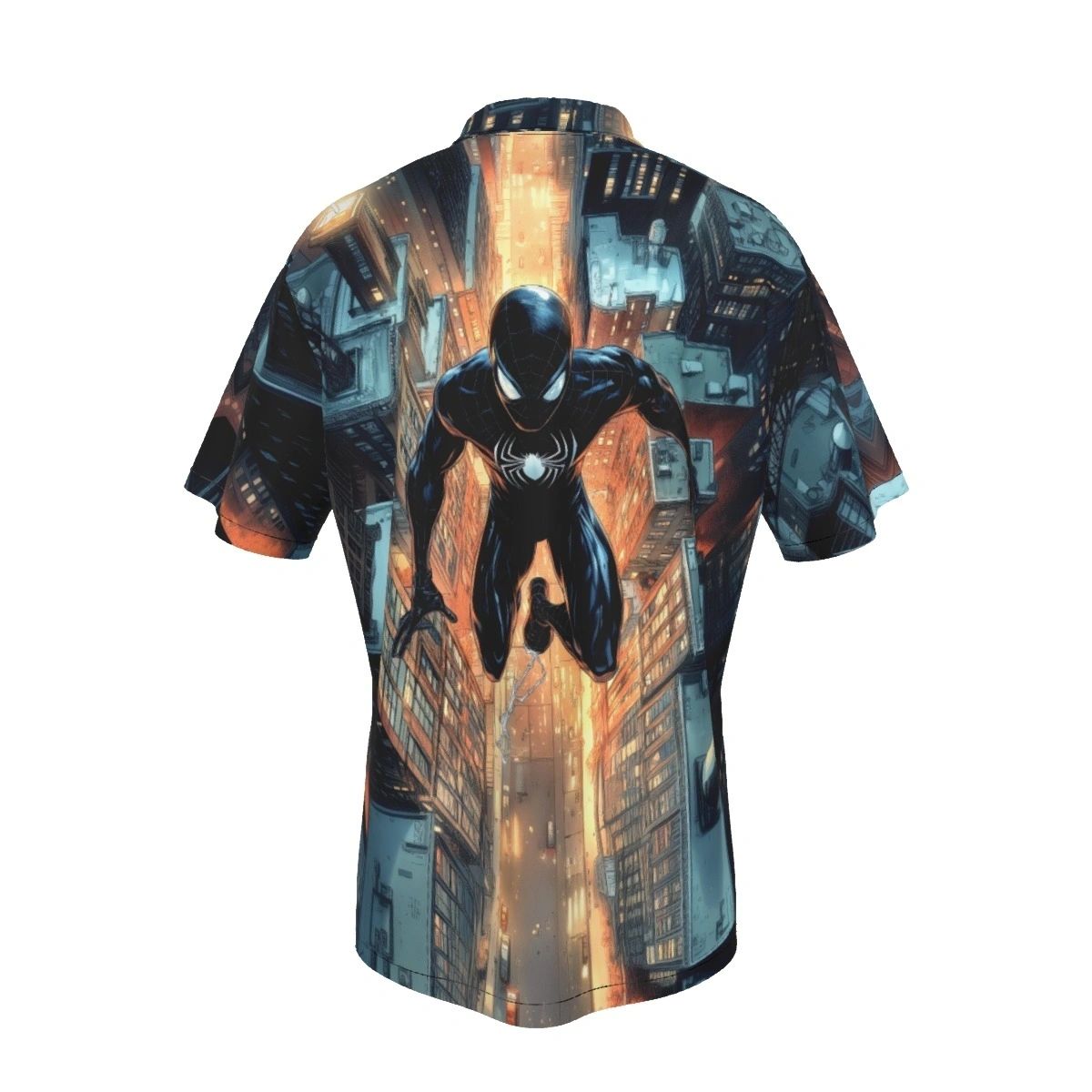 SPIDERMAN FULL SWING ALL OVER PRINT SHIRT AND TANK TOP-BLACK COSTUME