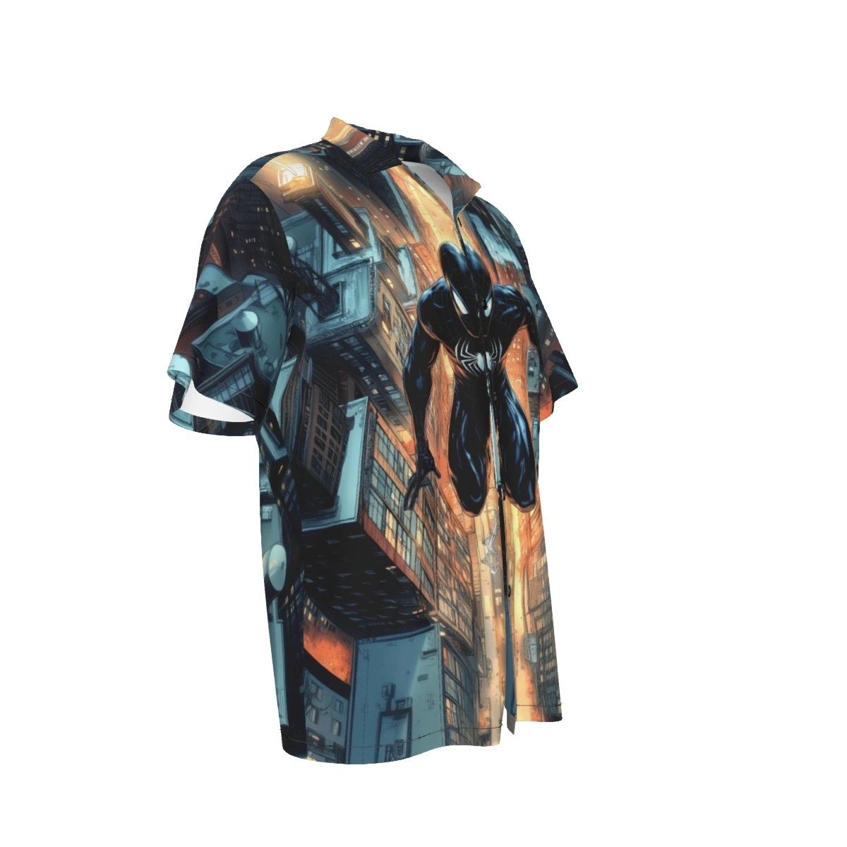 SPIDERMAN FULL SWING ALL OVER PRINT SHIRT AND TANK TOP-BLACK COSTUME