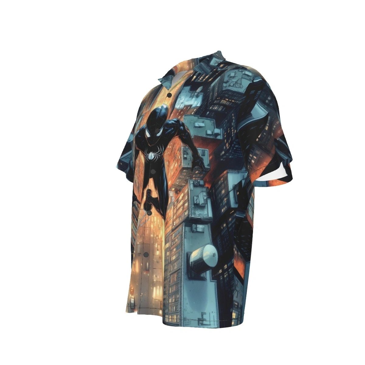 SPIDERMAN FULL SWING ALL OVER PRINT SHIRT AND TANK TOP-BLACK COSTUME