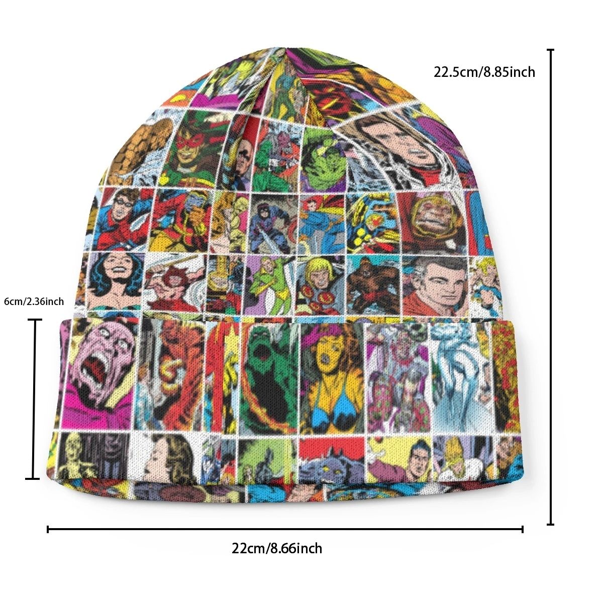 JACK KIRBY ART BOX KNITTED BEANIE