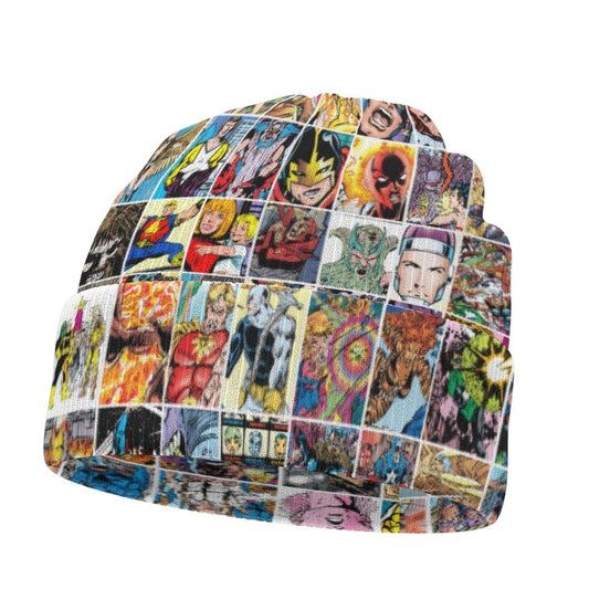 GEORGE PEREZ ART BOX KNITTED BEANIE