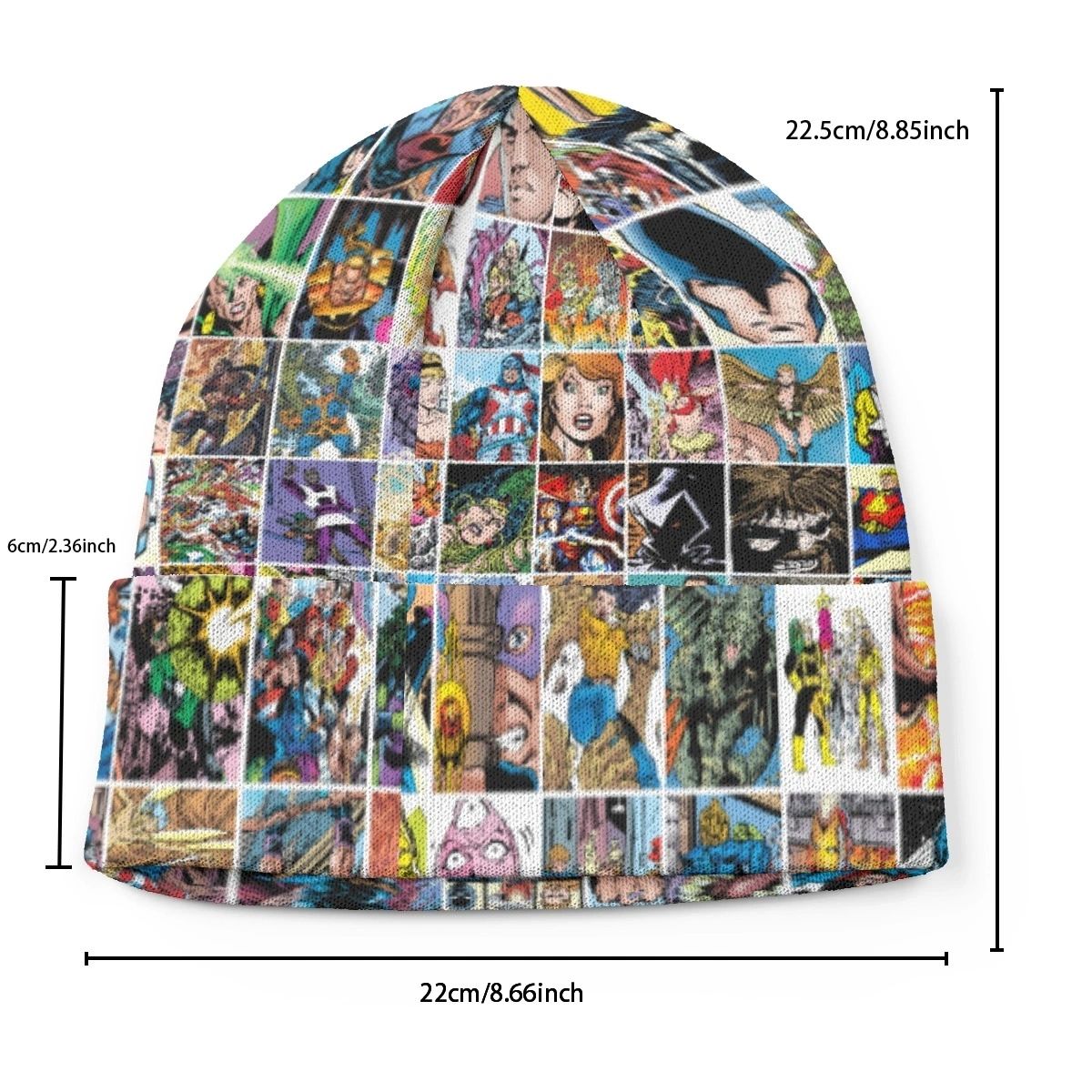 GEORGE PEREZ ART BOX KNITTED BEANIE