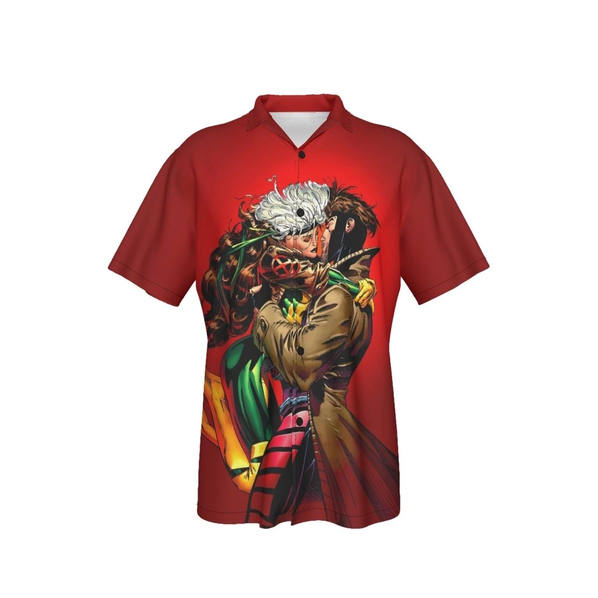 GAMBIT ROGUE KISS ALL OVER SHIRT AND TANK TOP - VALENTINES