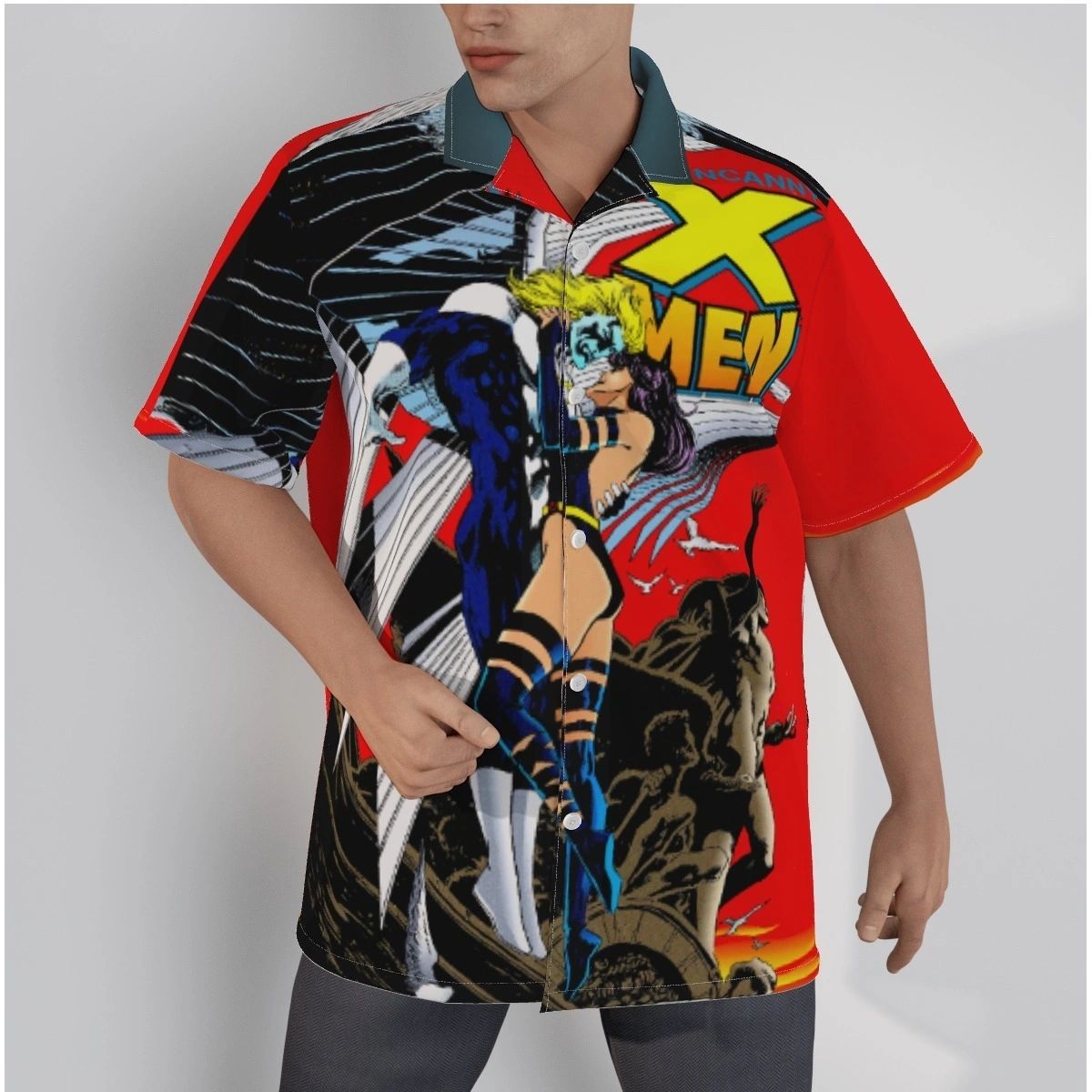 ANGEL PSYLOCKE KISS ALL OVER SHIRT AND TANK TOP -XMEN 40 VALENTINES