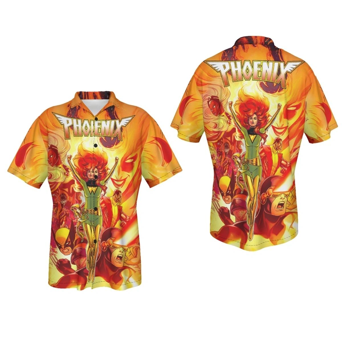 PHOENIX HARDBACK ALL OVER SHIRT AND TANK TOP