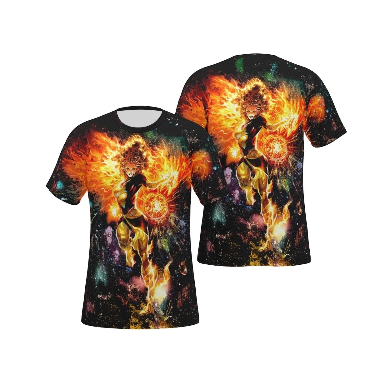 DARK PHOENIX EXCALIBUR ALL OVER SHIRT AND TANK TOP