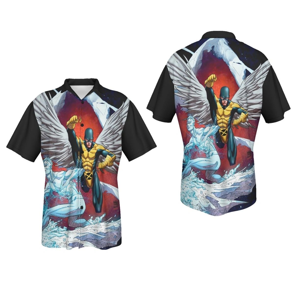 ANGEL & ICEMAN ALL OVER SHIRT AND TANK TOP