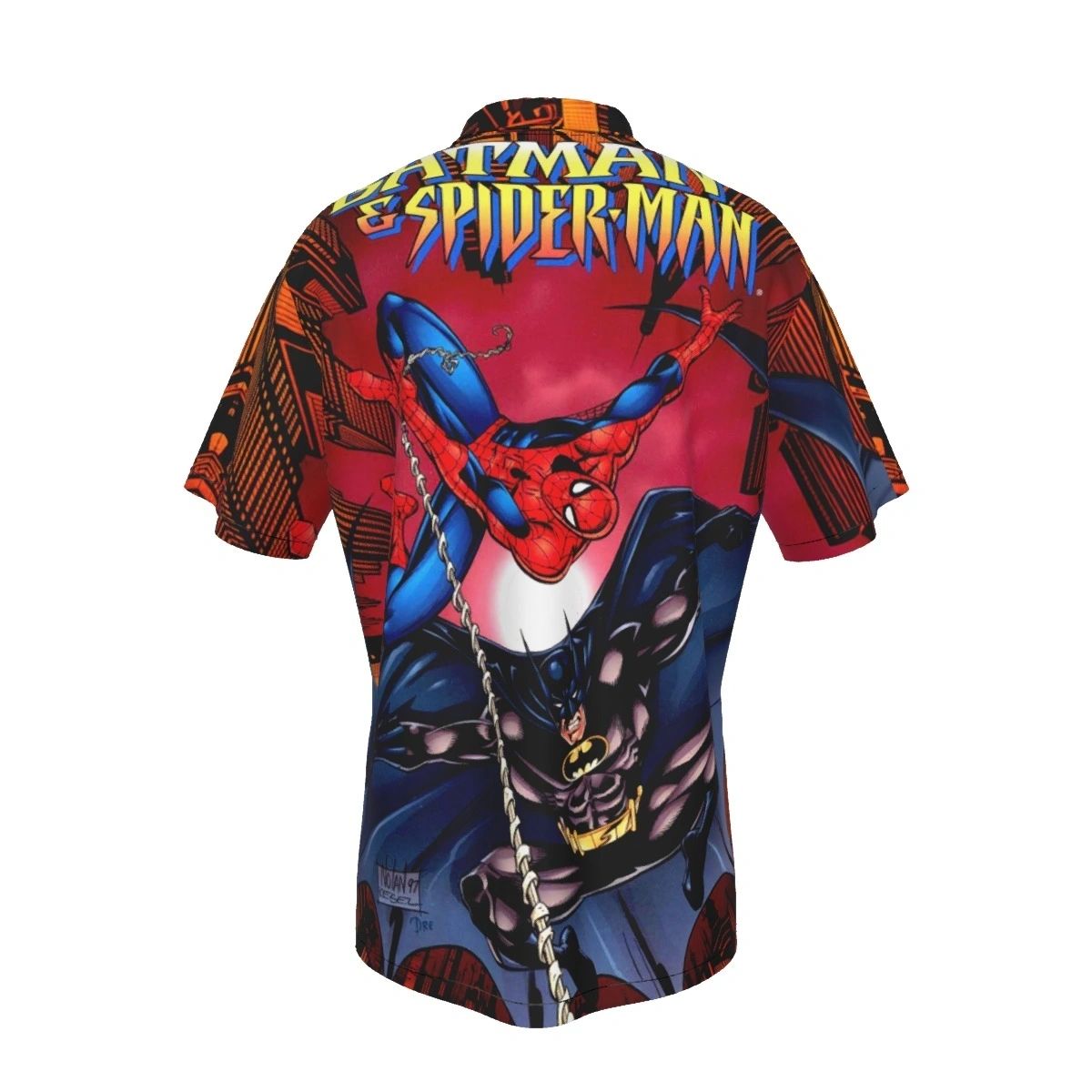 BATMAN SPIDERMAN ALL OVER SHIRT AND TANK TOP