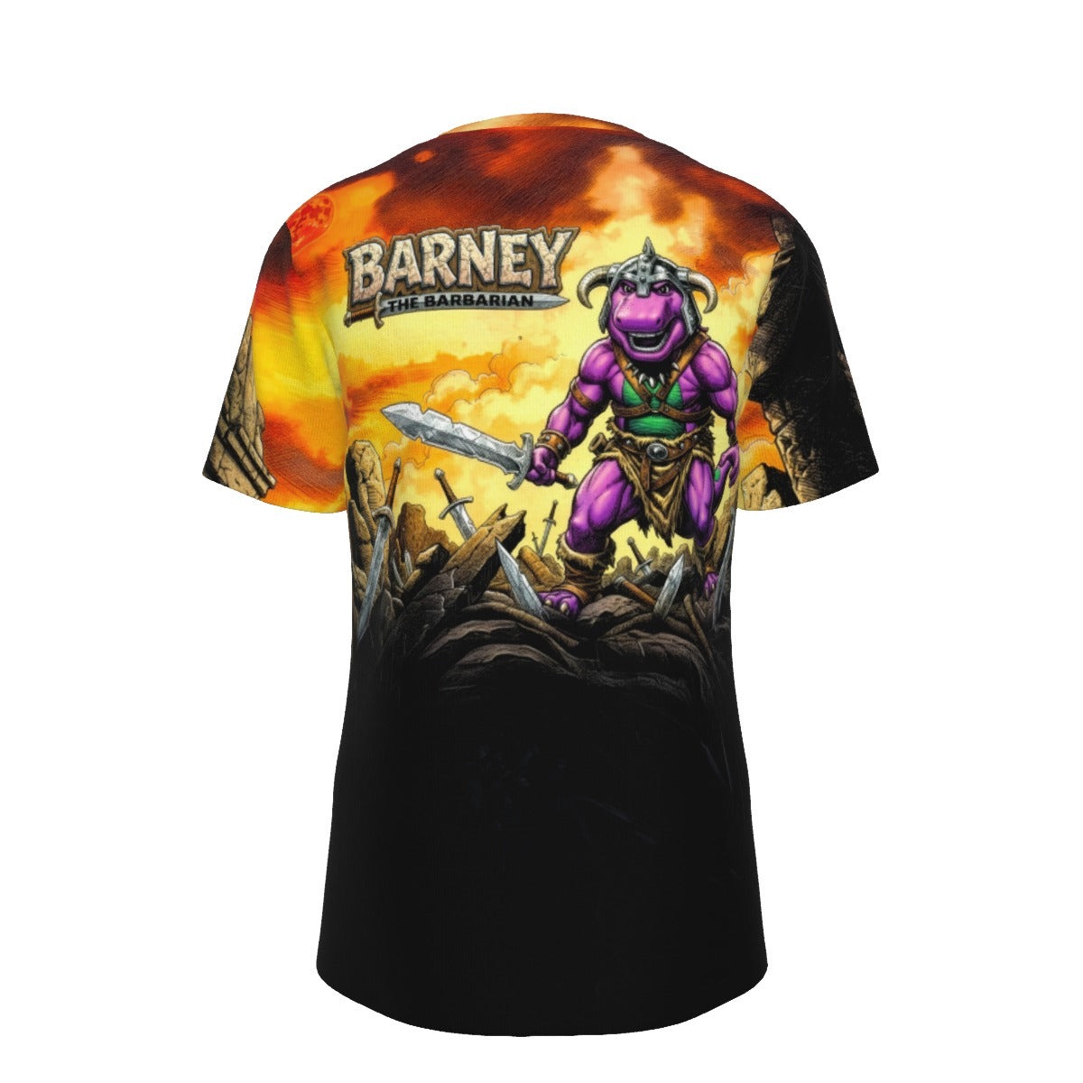 BARNEY THE BARBARIAN All Over Print Shirt & Tank Top