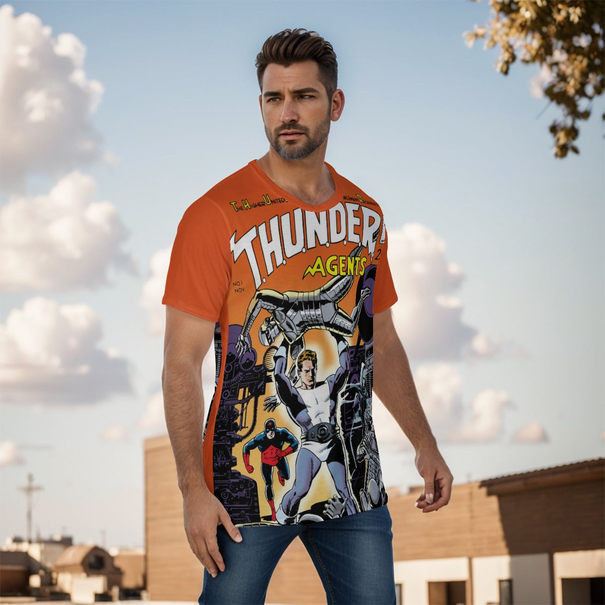 THUNDER AGENTS 1 ALL-OVER PRINT SHIRT - WALLY WOOD ART