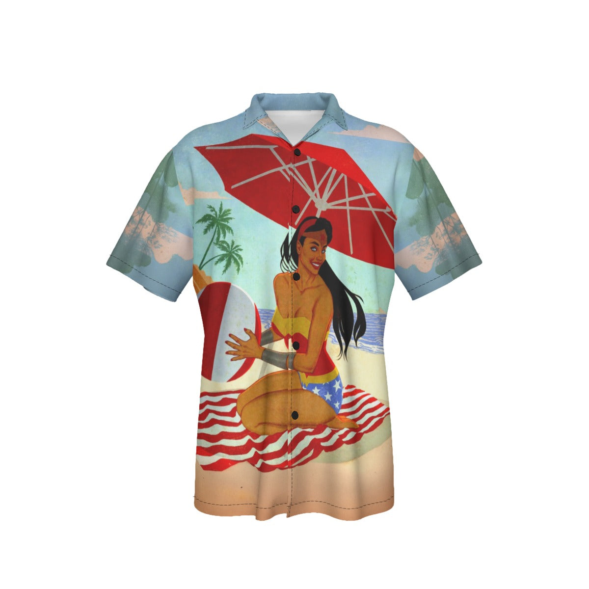 WONDER WOMAN PIN UP All Over Print Shirt & Tank Top- JENNY FRISON ART