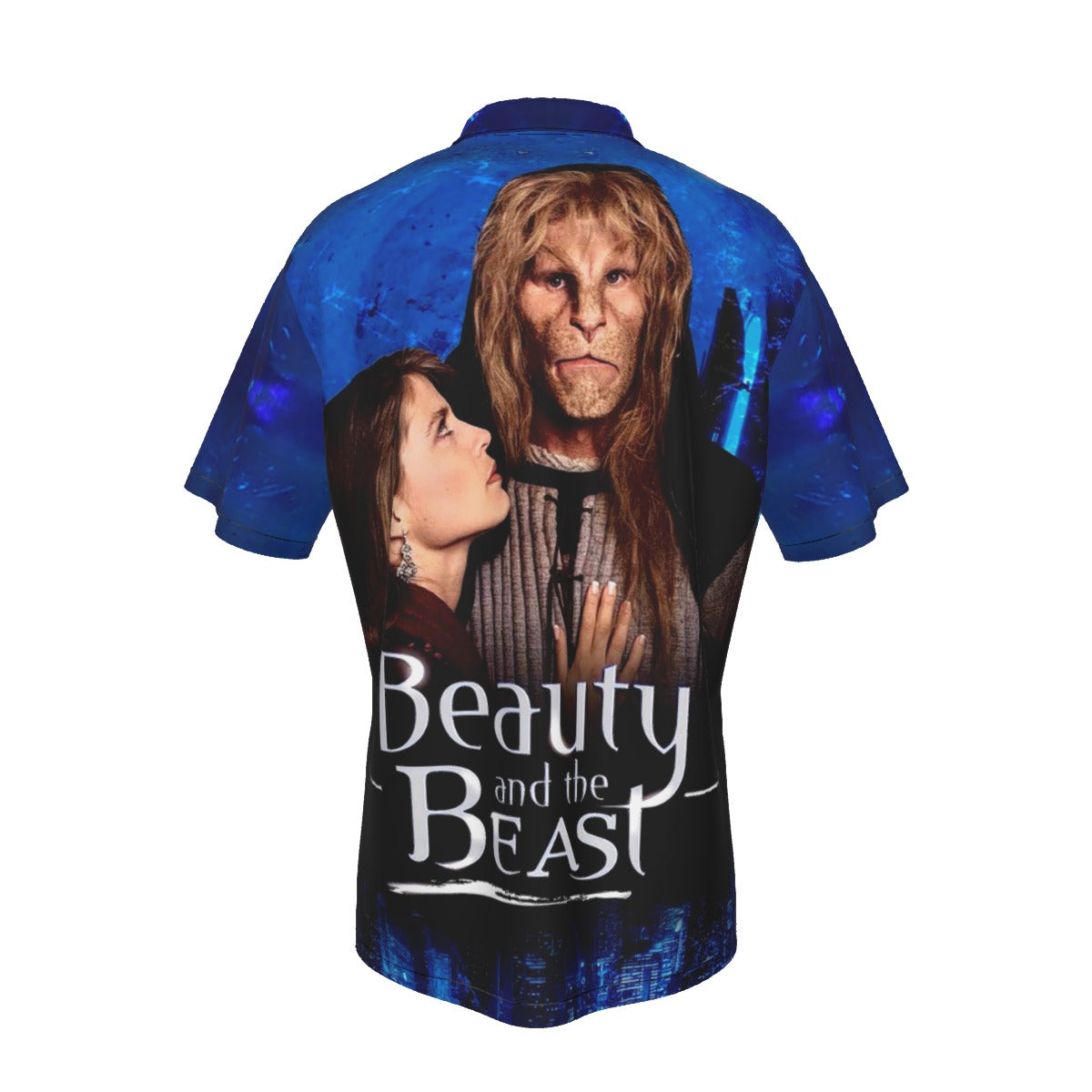 BEAUTY AND THE BEAST TV POSTER OVER PRINT SHIRT AND TANK TOP