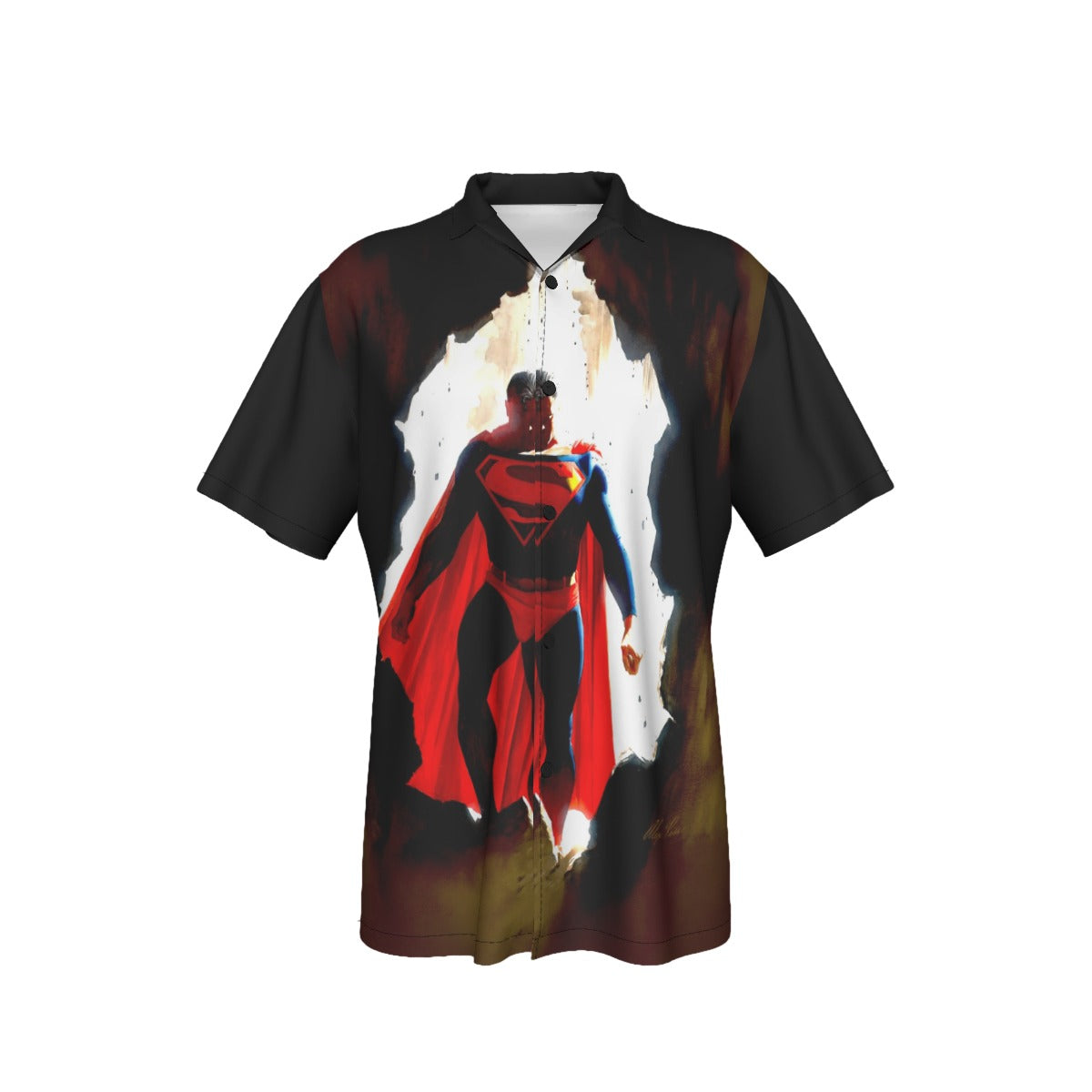 SUPERMAN THRU THE WALL All Over Print Shirt & Tank Top  - ALEX ROSS ART