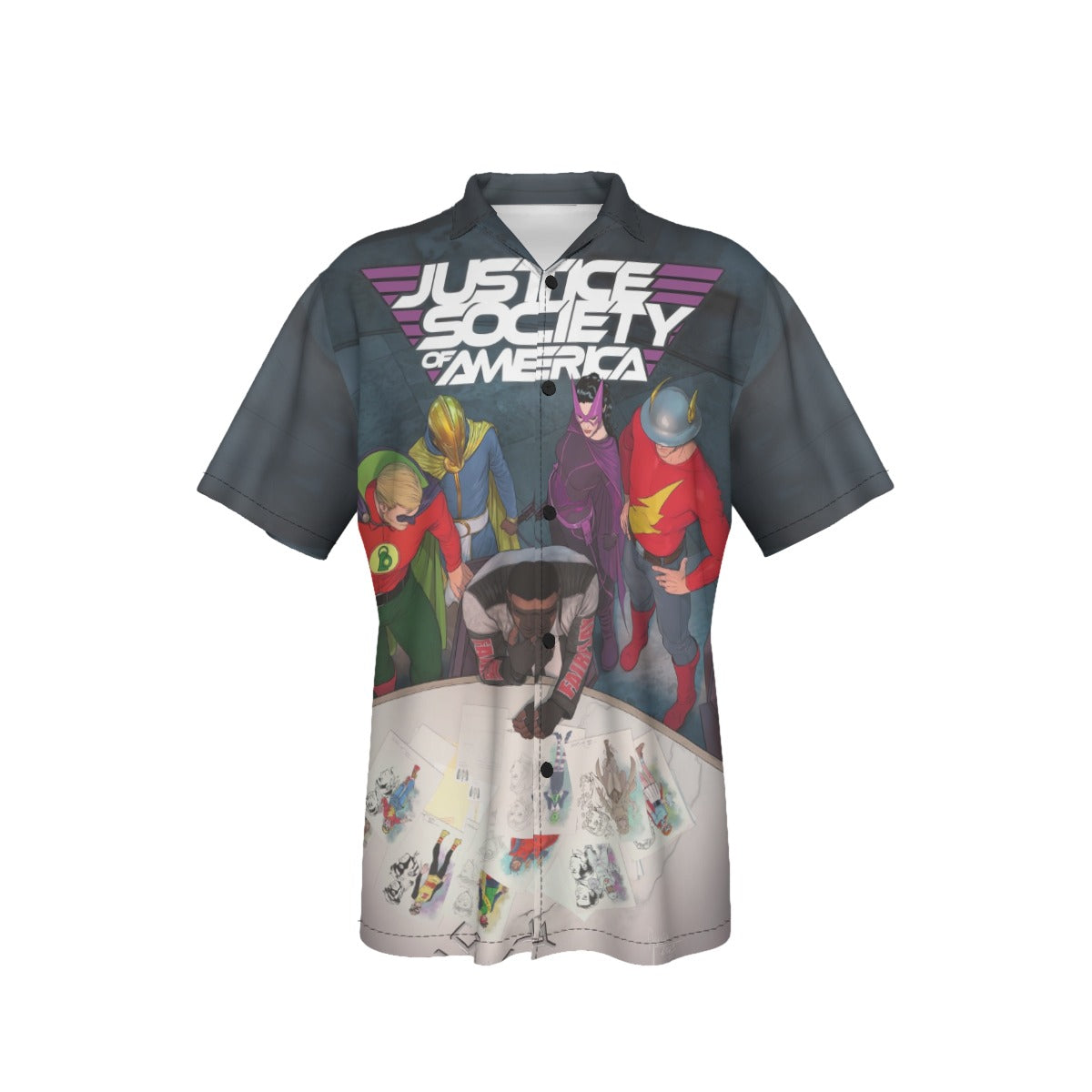 JUSTICE SOCIETY OF AMERICA 3 V6 All Over Print Shirt & Tank Top