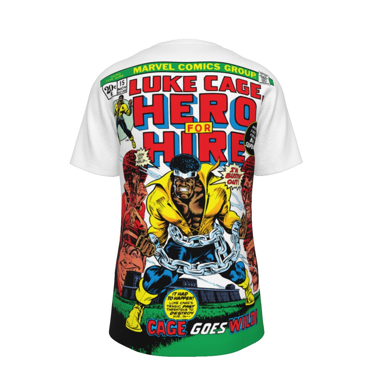 LUKE CAGE POWERMAN 9  Over Print Shirt & Tank Top
