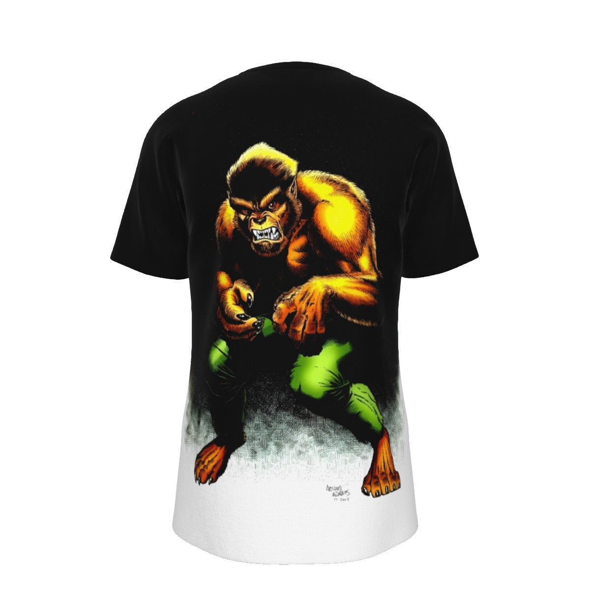 WEREWOLF BY NIGHT PINUP ALL OVER PRINT SHIRT AND TANK TOP -ARTHUR ADAMS ART
