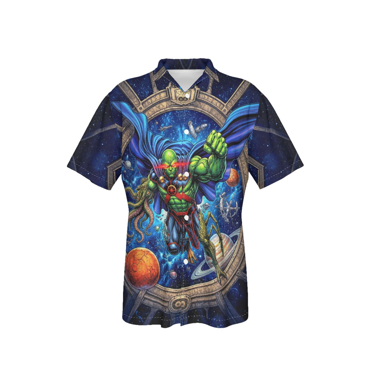 MARTIAN MANHUNTER GO All Over Print Shirt & Tank Top - ORIGINAL ART BY EKA