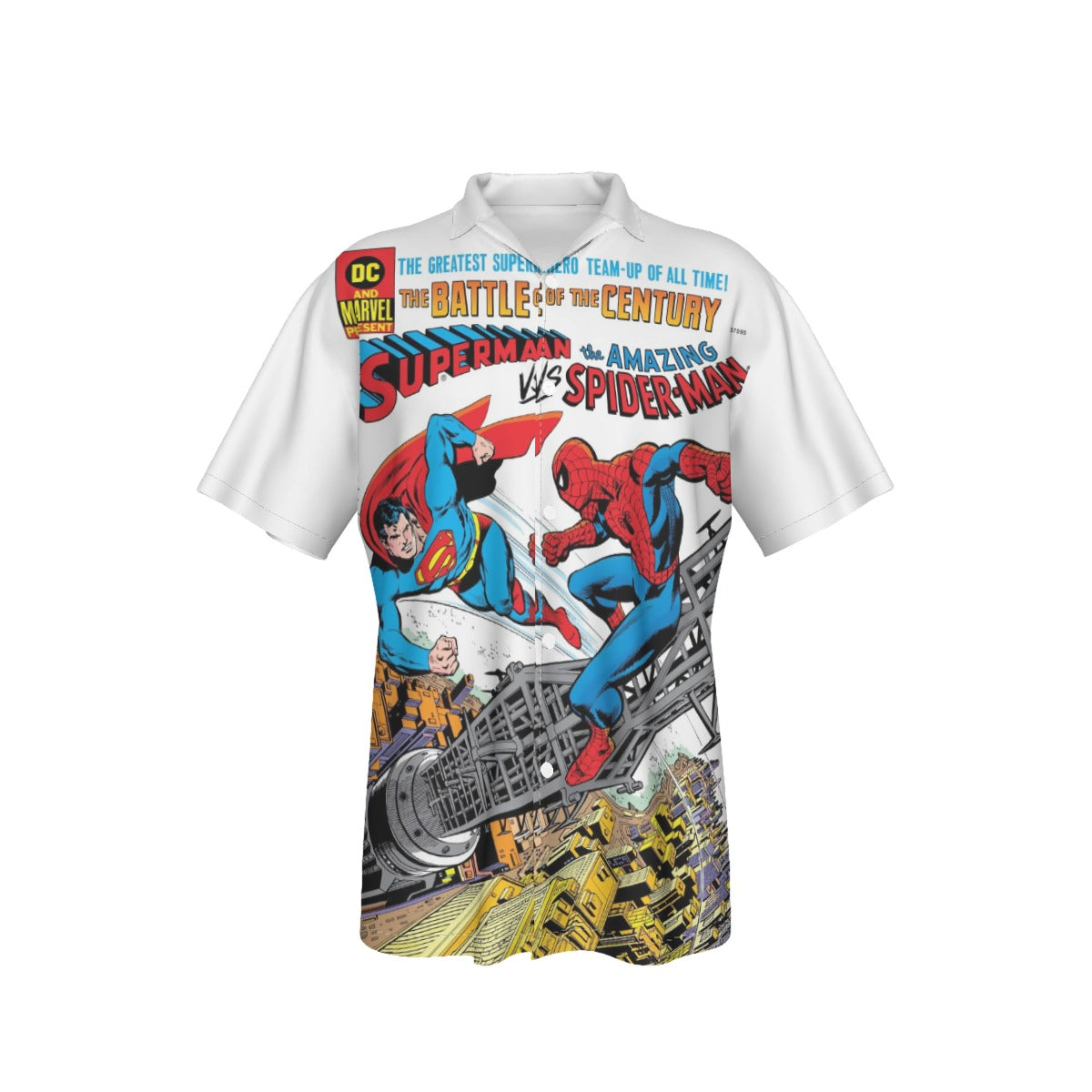 SUPERMAN VS SPIDERMAN ALL OVER PRINT SHIRT AND TANK TOP -