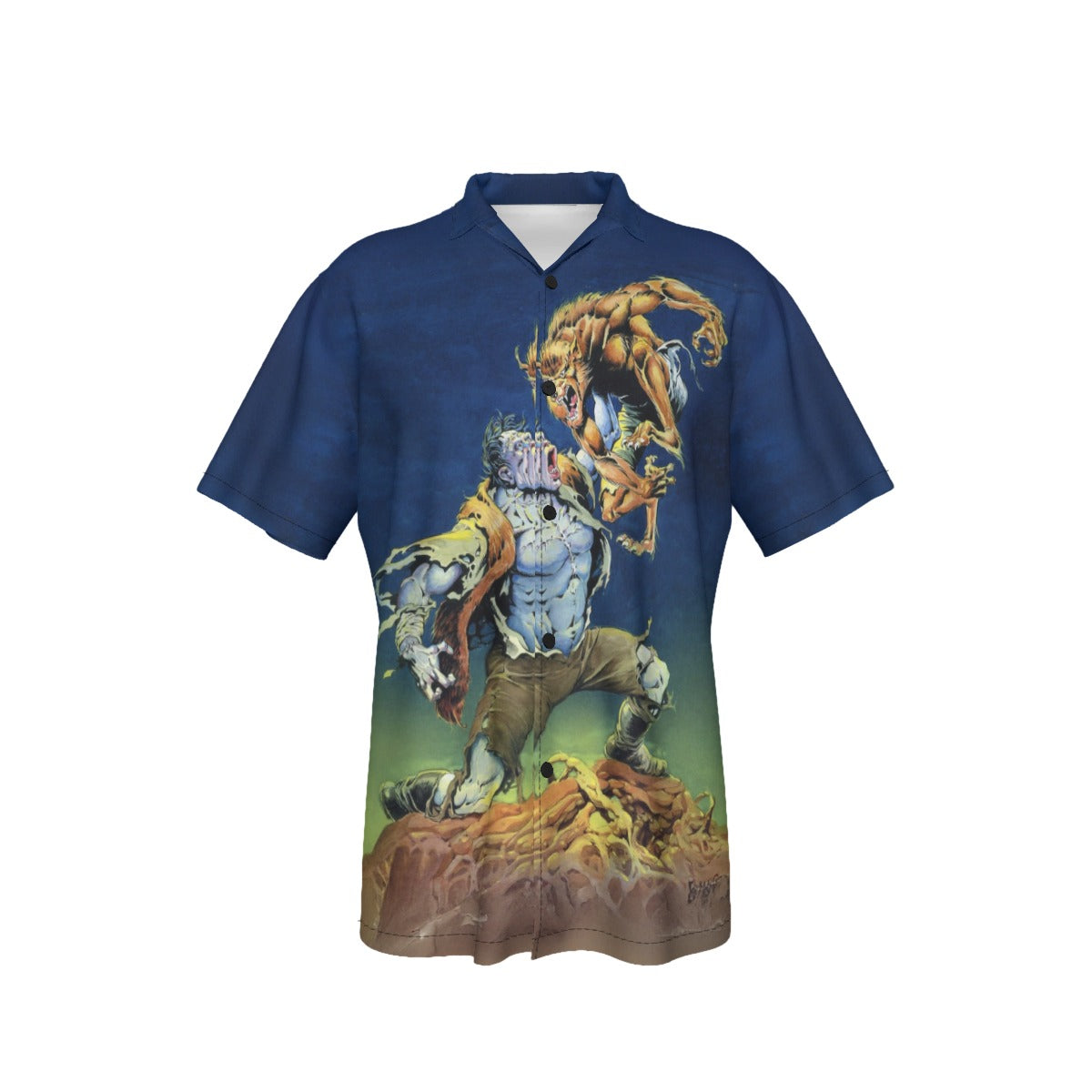 FRANKENSTEIN VS WEREWOLF All Over Print Shirt & Tank Top  - PLOOG ART