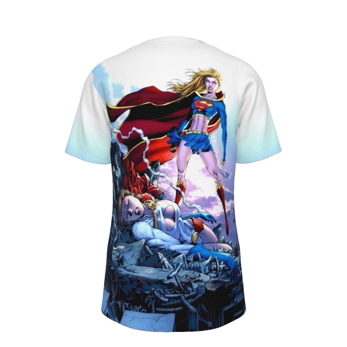 SUPERGIRL VS POWERGIRL All Over Print Shirt & Tank Top