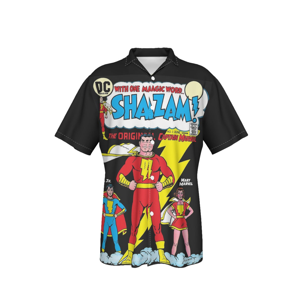 SHAZAM 3 UP ALL OVER PRINT SHIRT AND TANK TOP
