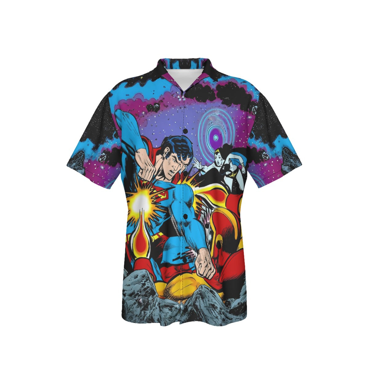 SUPERBOY 222 PIN UP OVER PRINT SHIRT AND TANK TOP - SUPERBOY