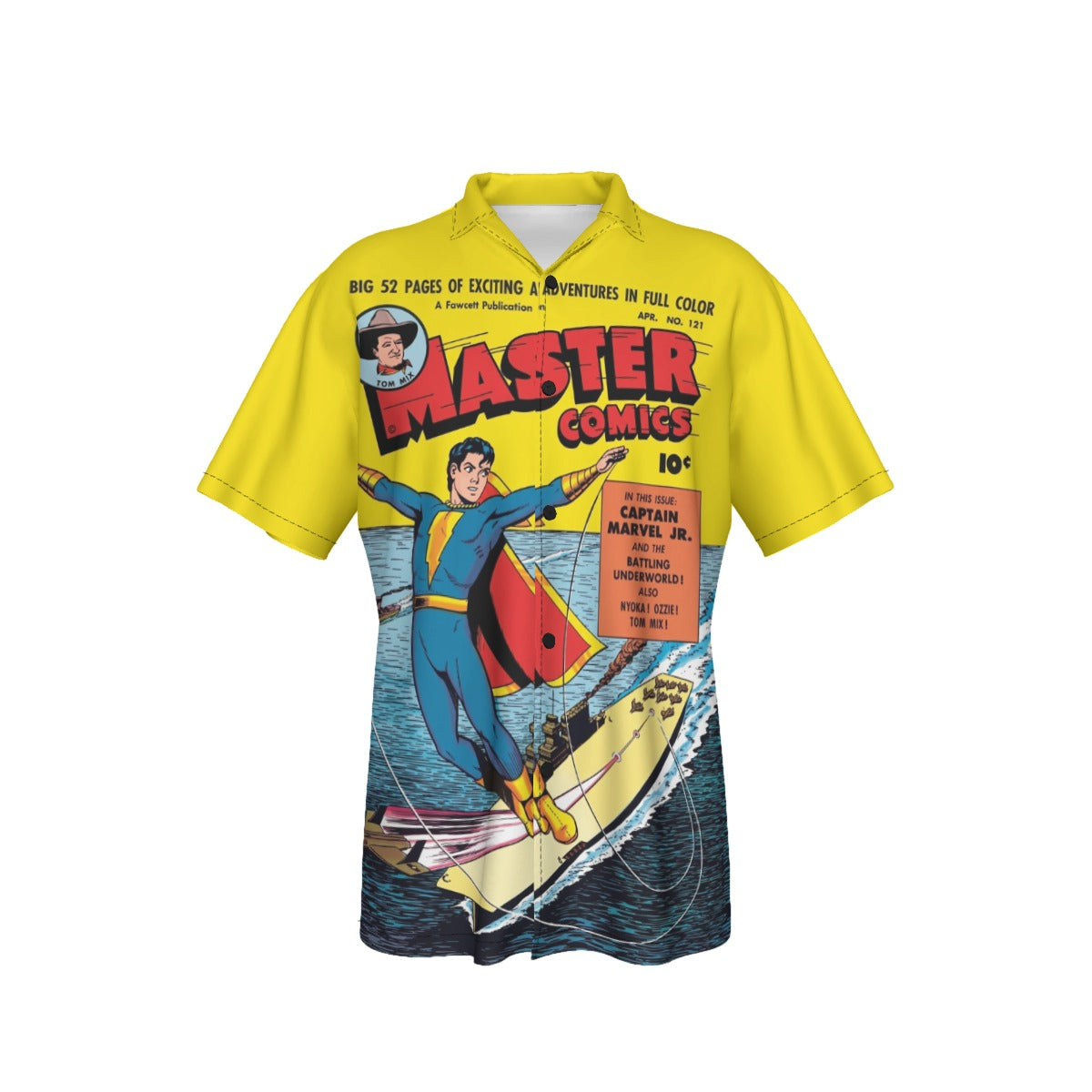 MASTER COMICS 121 All Over Print Shirt & Tank Top - CAPTAIN MARVEL JR