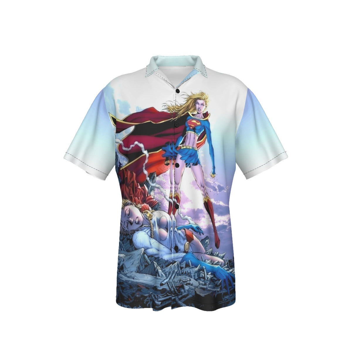 SUPERGIRL VS POWERGIRL All Over Print Shirt & Tank Top