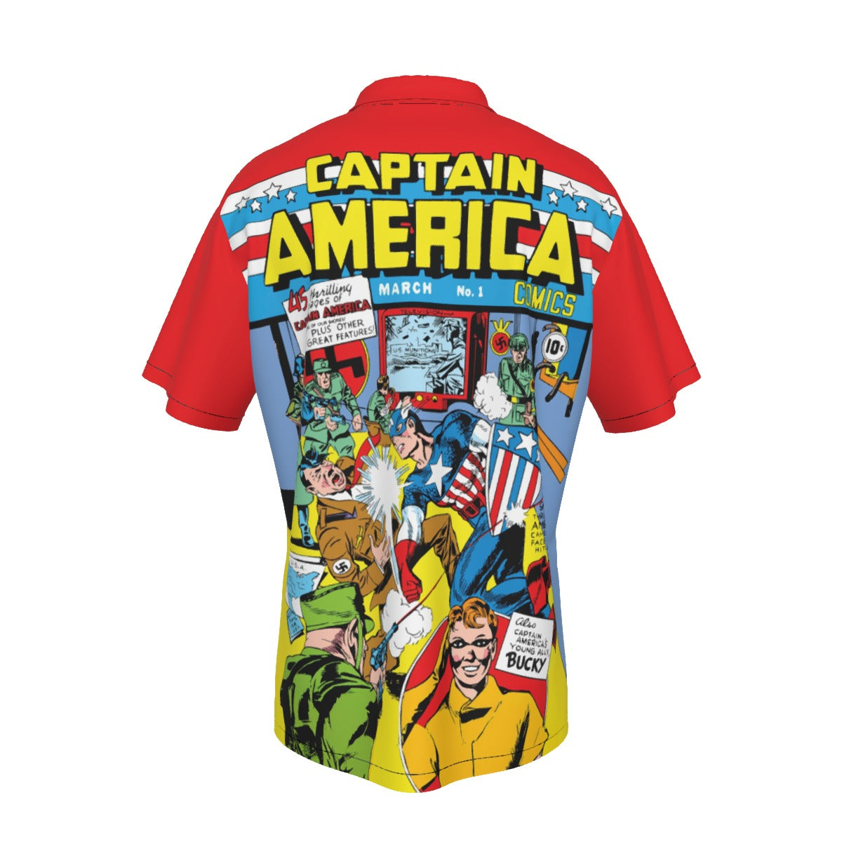 CAPTAIN AMERICA COMICS 1 READY OVER PRINT SHIRT AND TANK TOP