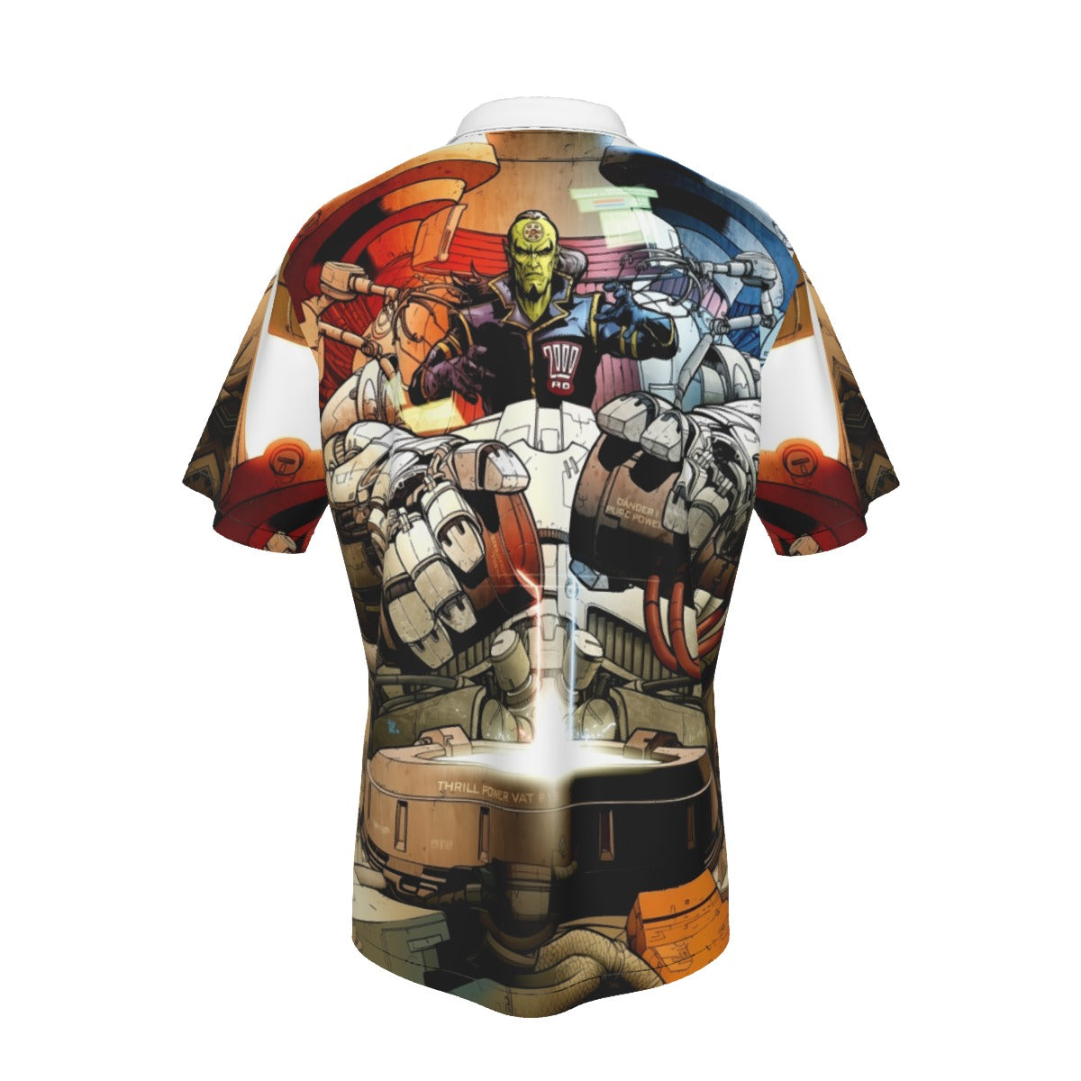 2000AD THRILL POWER OVERLOAD ALL OVER PRINT SHIRT AND TANK TOP