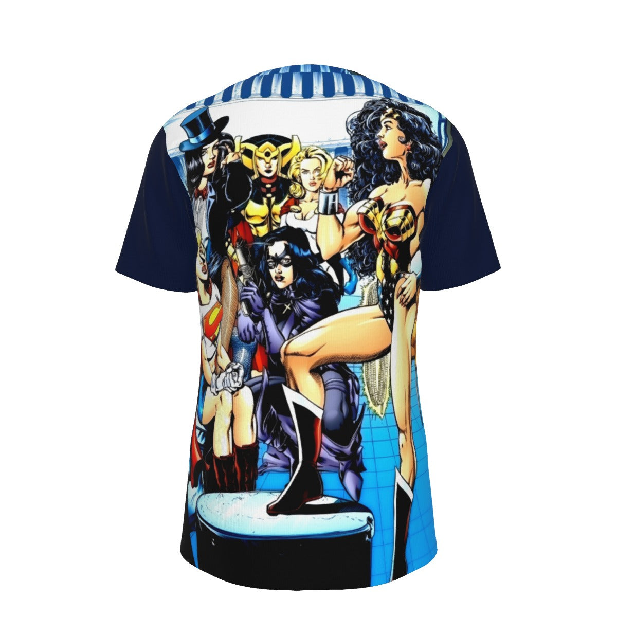 WONDER WOMAN & JUSTCIE LEAGUE OF AMAZONS PIN UP ALL OVER PRINT SHIRT AND TANK TOP (Copy)
