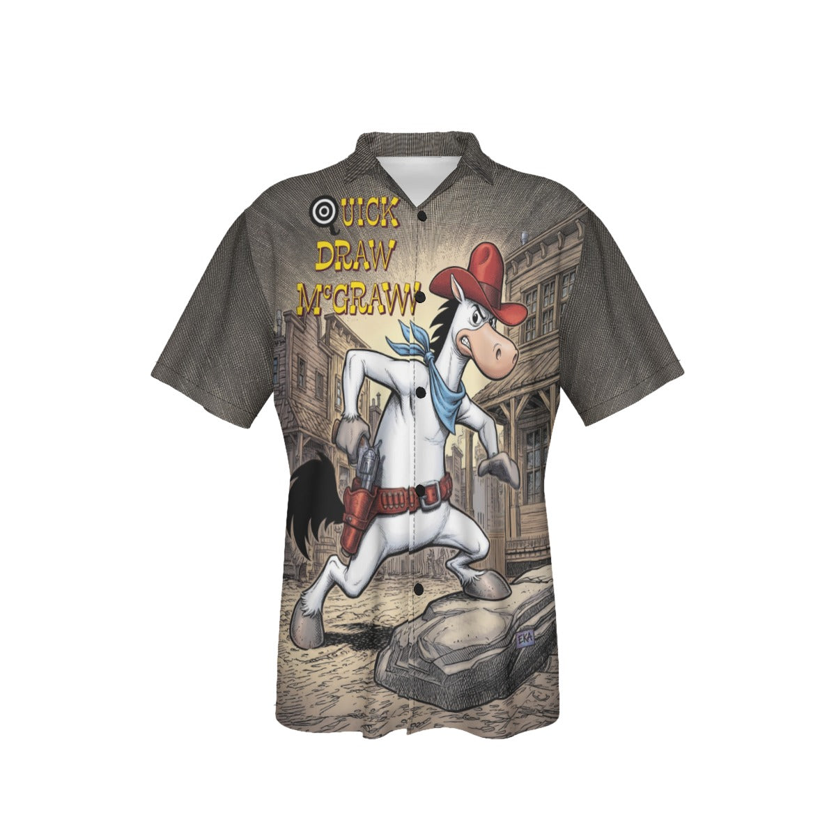 QUICK DRAW MCGRAW TV All Over Print Shirt & Tank Top  - ORIGINAL ART BY EKA