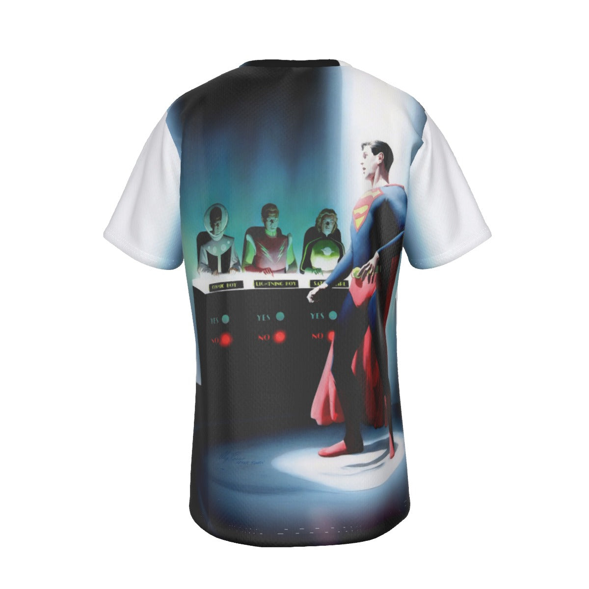 SUPERBOY AND LEGION TRYOUTS OVER PRINT SHIRT AND TANK TOP - ALEX ROSS ART